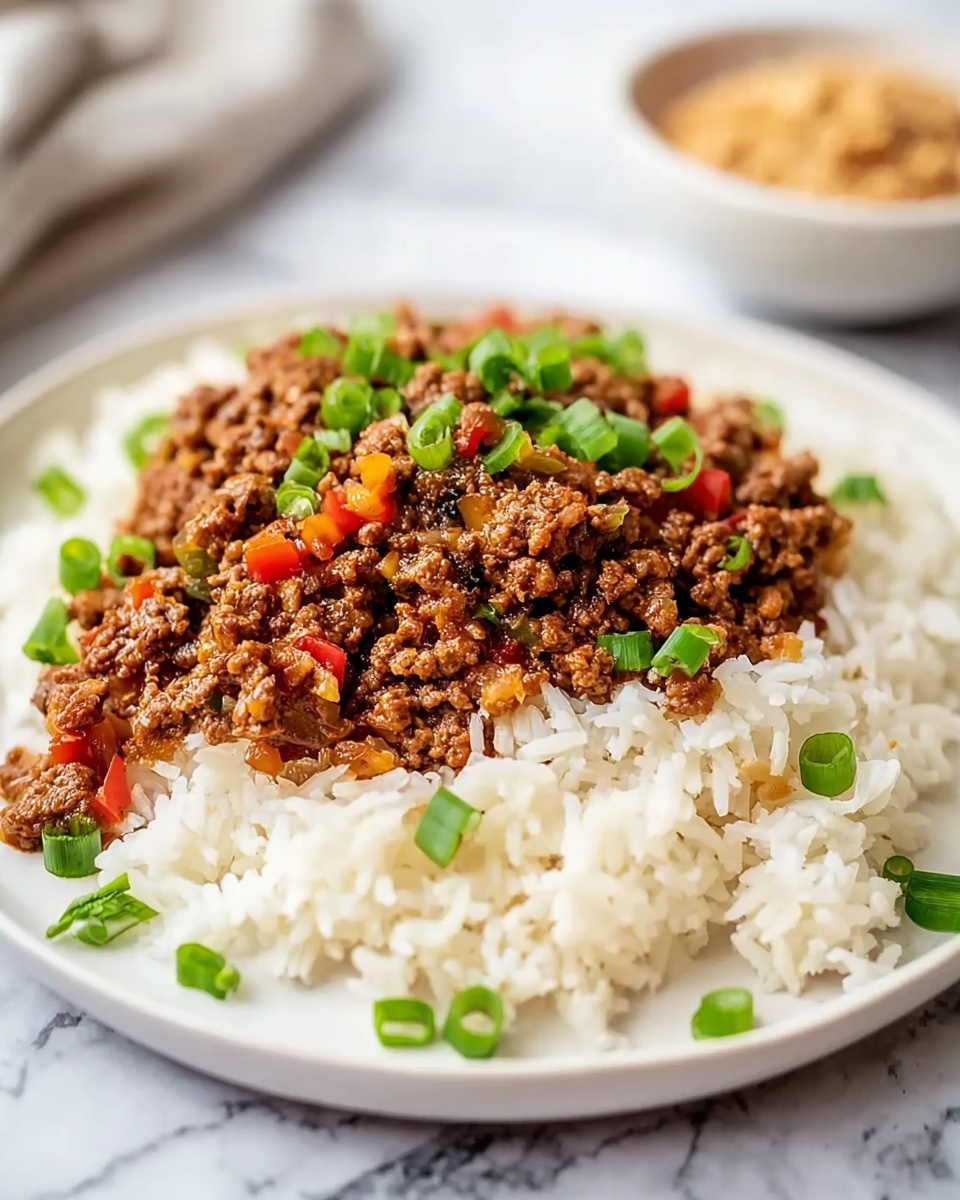Spicy Sesame Ground Beef Bowls Recipe - Recipe Image