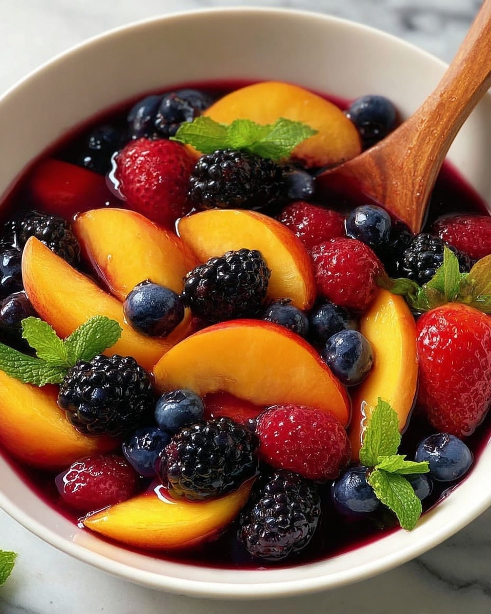 Peach Berry Fruit Salad: A Refreshing Summer Recipe - Recipe Image