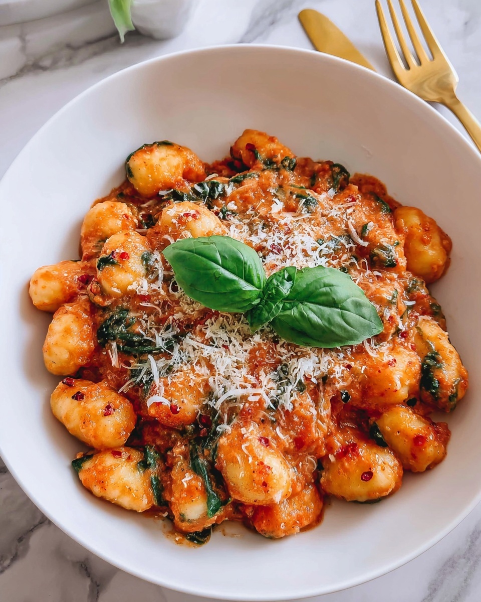 One-pan Creamy Sausage Gnocchi Recipe - Recipe Image