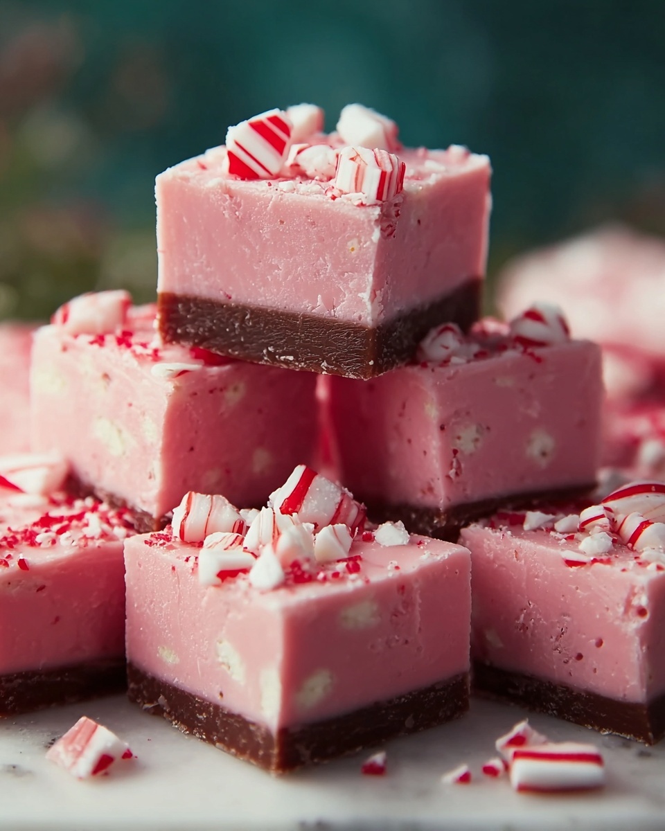 Candy Cane Fudge Recipe - Recipe Image