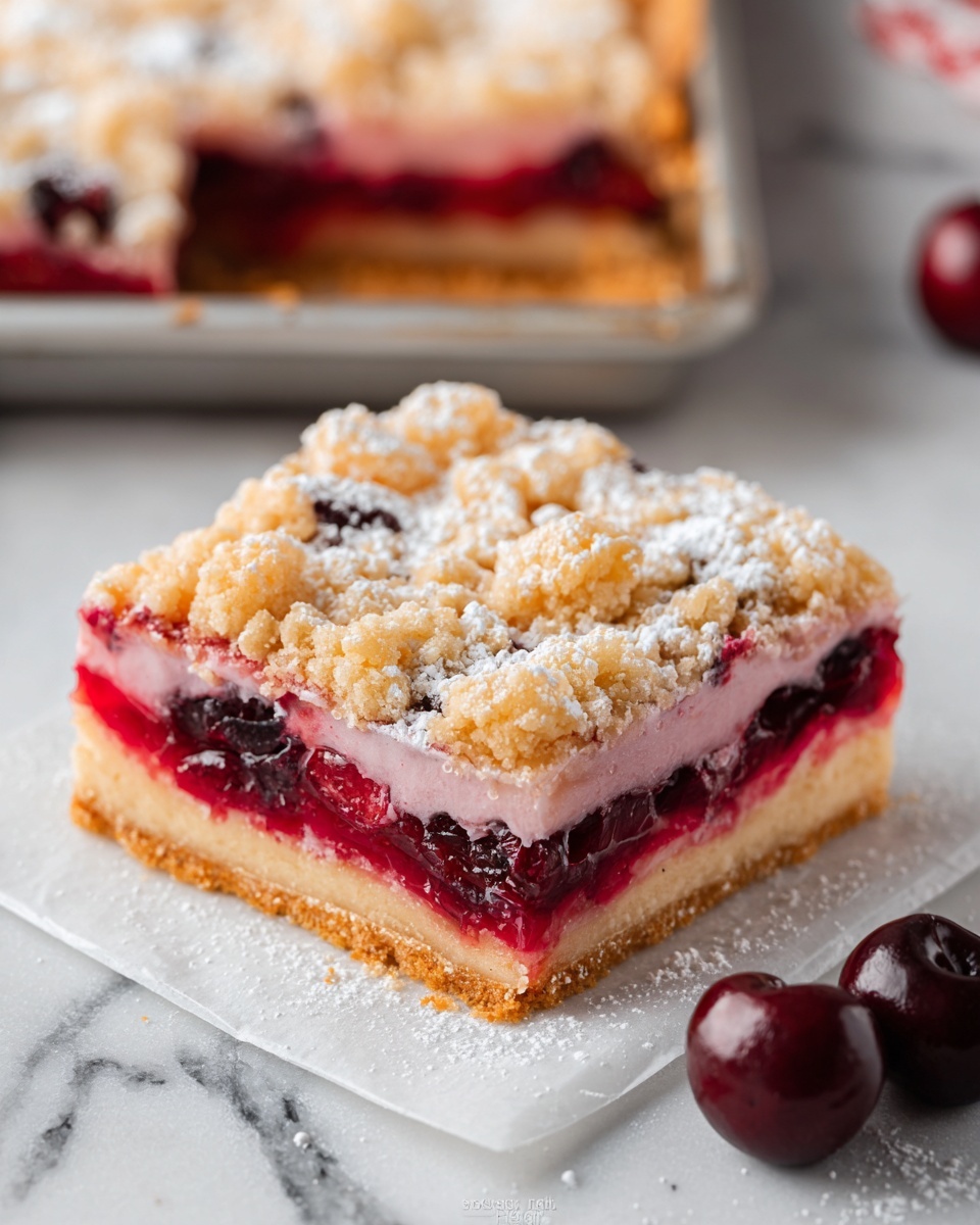Cherry Pie Bars Recipe - Recipe Image
