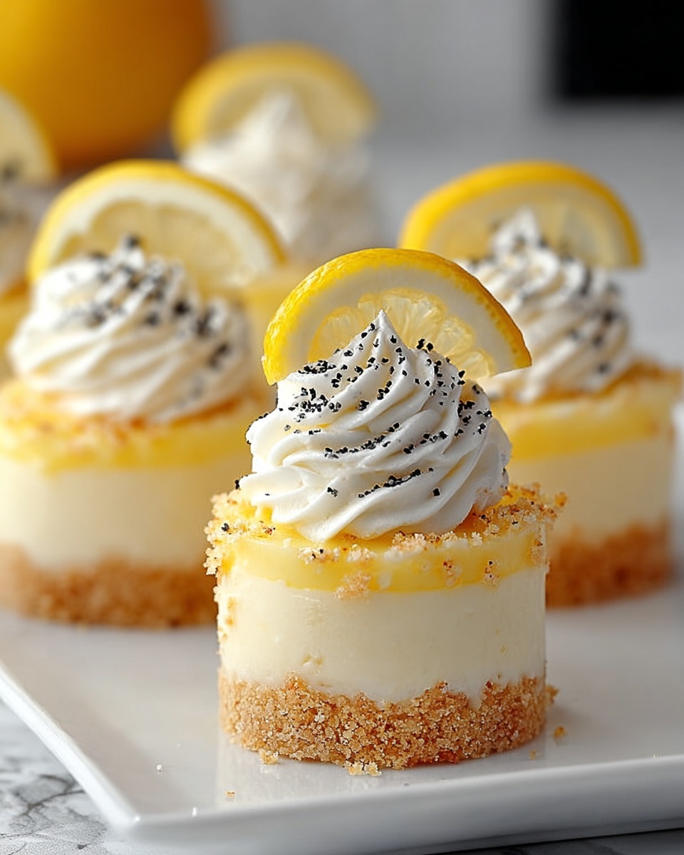 Mini Lemon Cheesecake Bites Recipe - Recipe Image