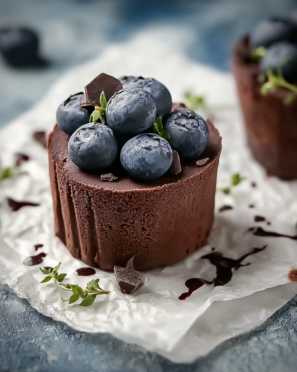 Dark Chocolate & Blueberry Frozen Yogurt Bites Recipe - Recipe Image