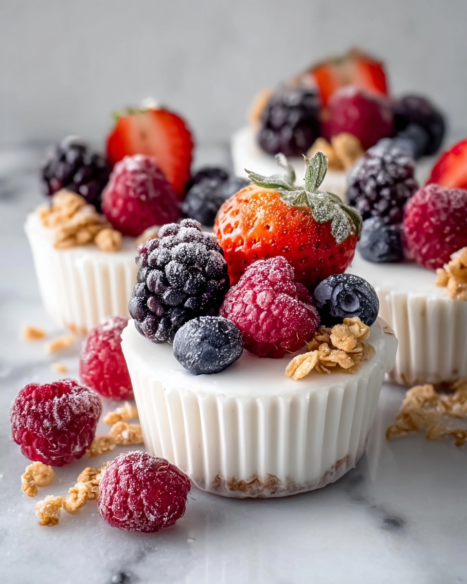 Frozen Yogurt Granola Cups Recipe - Recipe Image