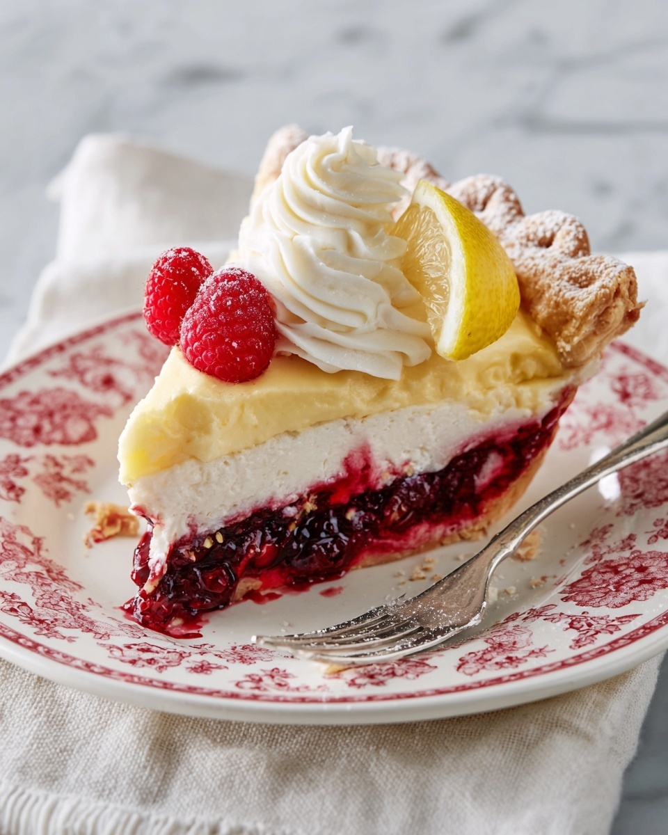 Lemon Raspberry Pie Recipe - Recipe Image