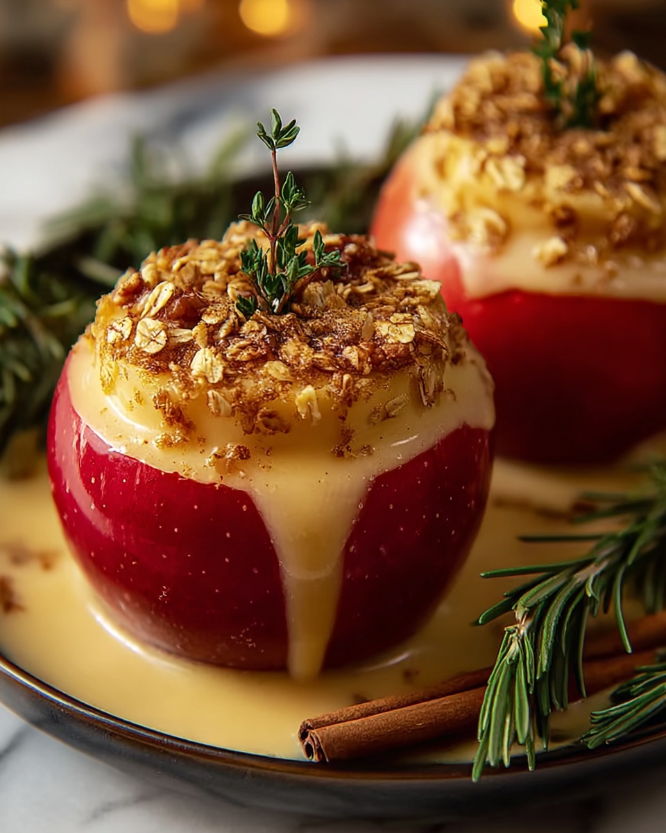 Cinnamon Oatmeal Stuffed Apples Recipe - Recipe Image