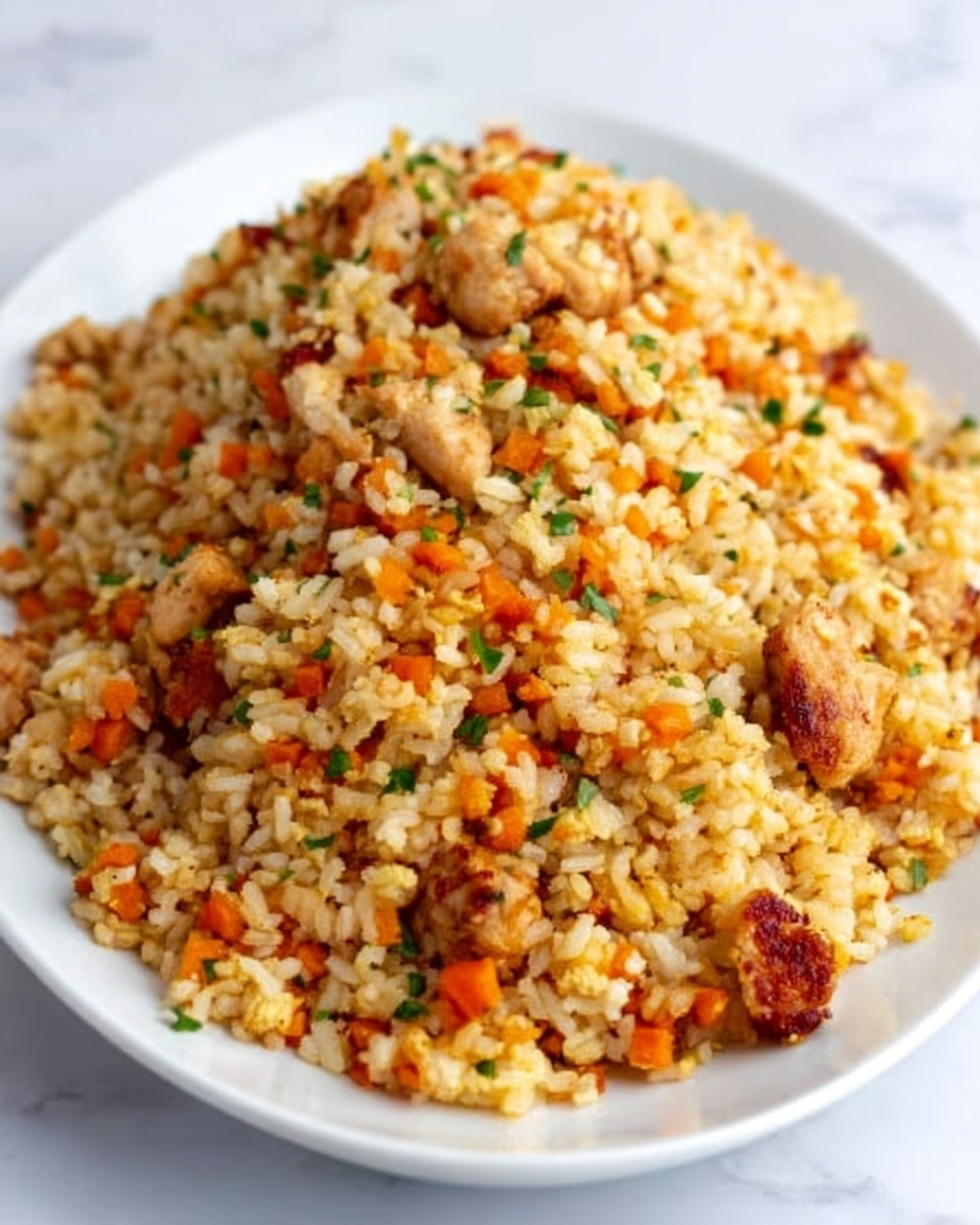 BBQ Chicken Fried Rice Recipe - Recipe Image