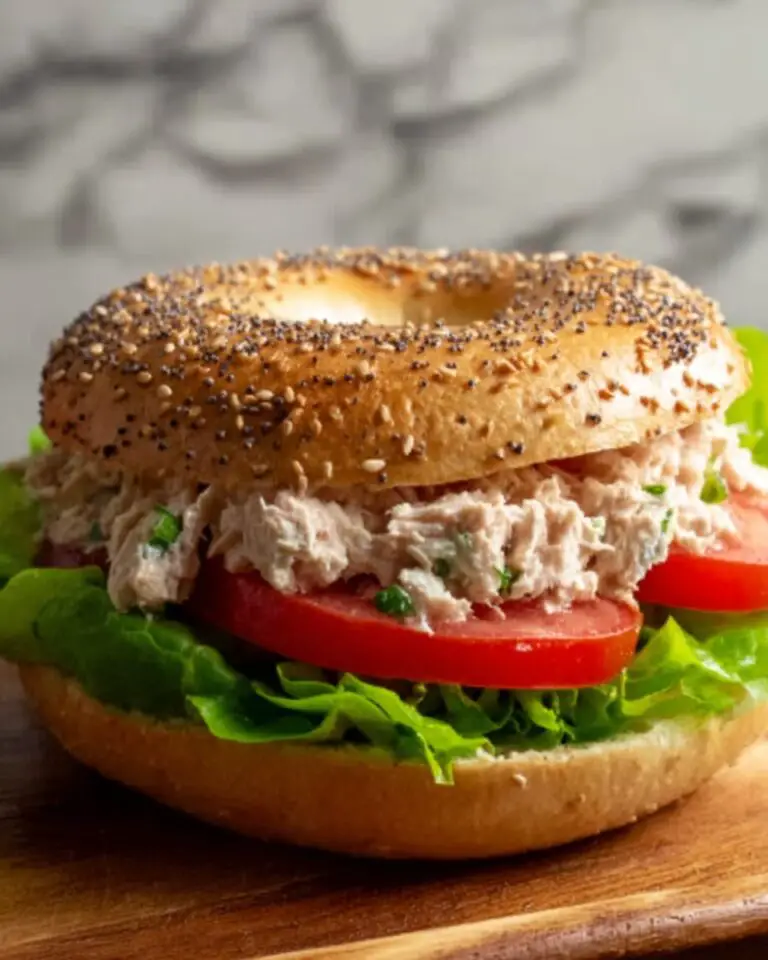 Tuna Salad Bagel Sandwich Recipe