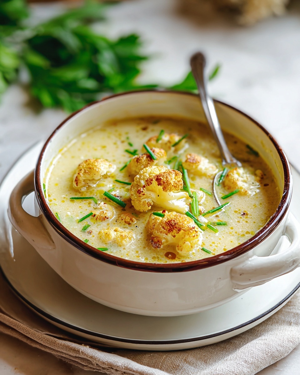 Roasted Cauliflower Soup Recipe - Recipe Image