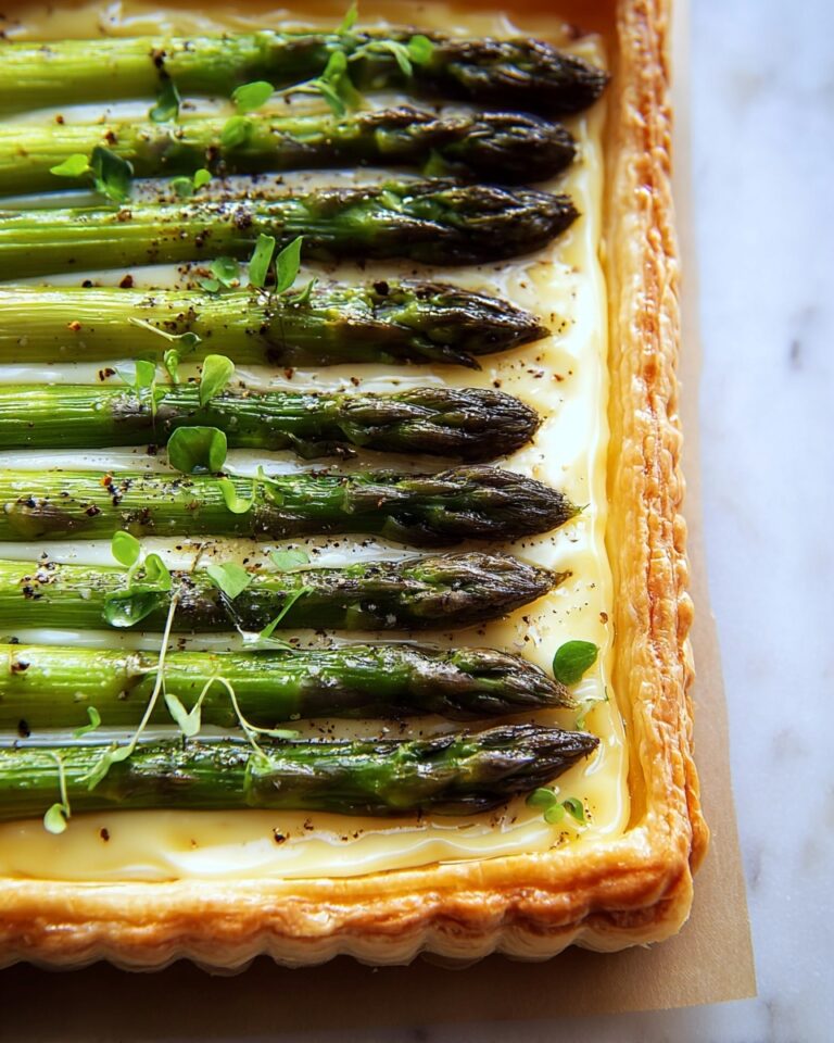 Asparagus and Goat Cheese Puff Pastry Tart Recipe