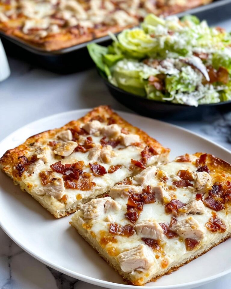 Parmesan Garlic Chicken Pizza Recipe