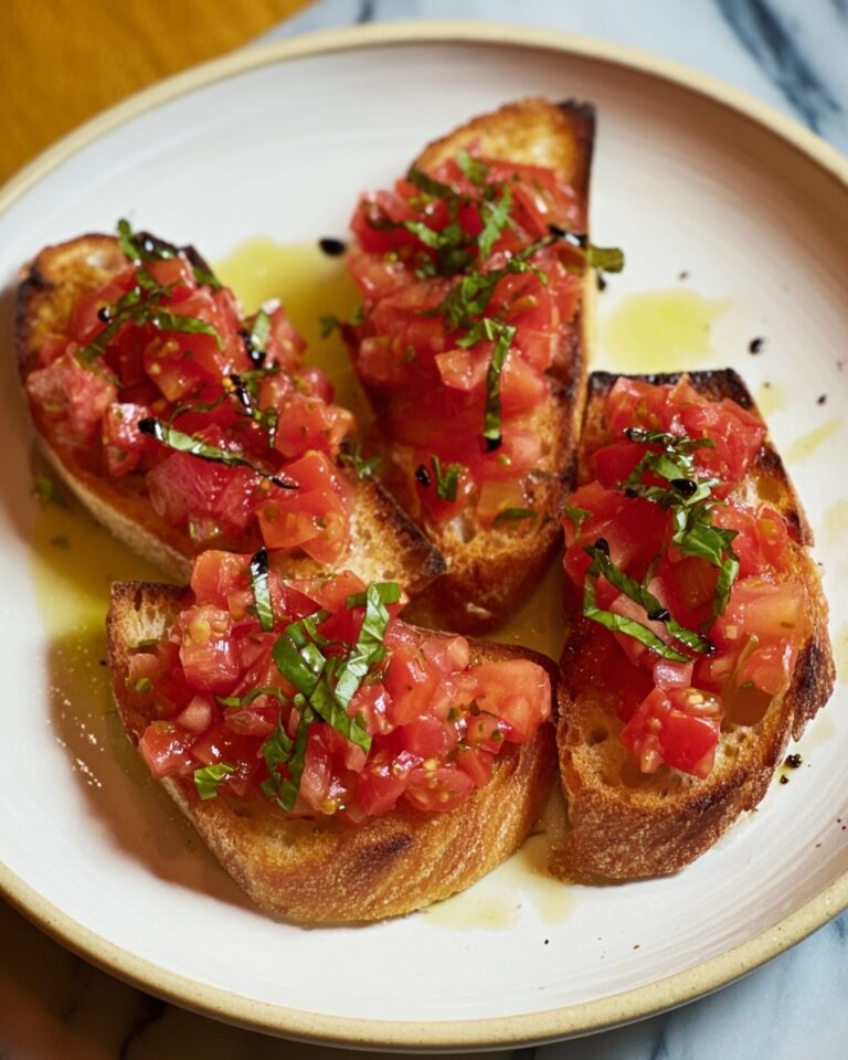 Tomato Basil Bruschetta Recipe