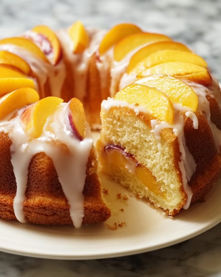 Peach Buttermilk Pound Cake Recipe
