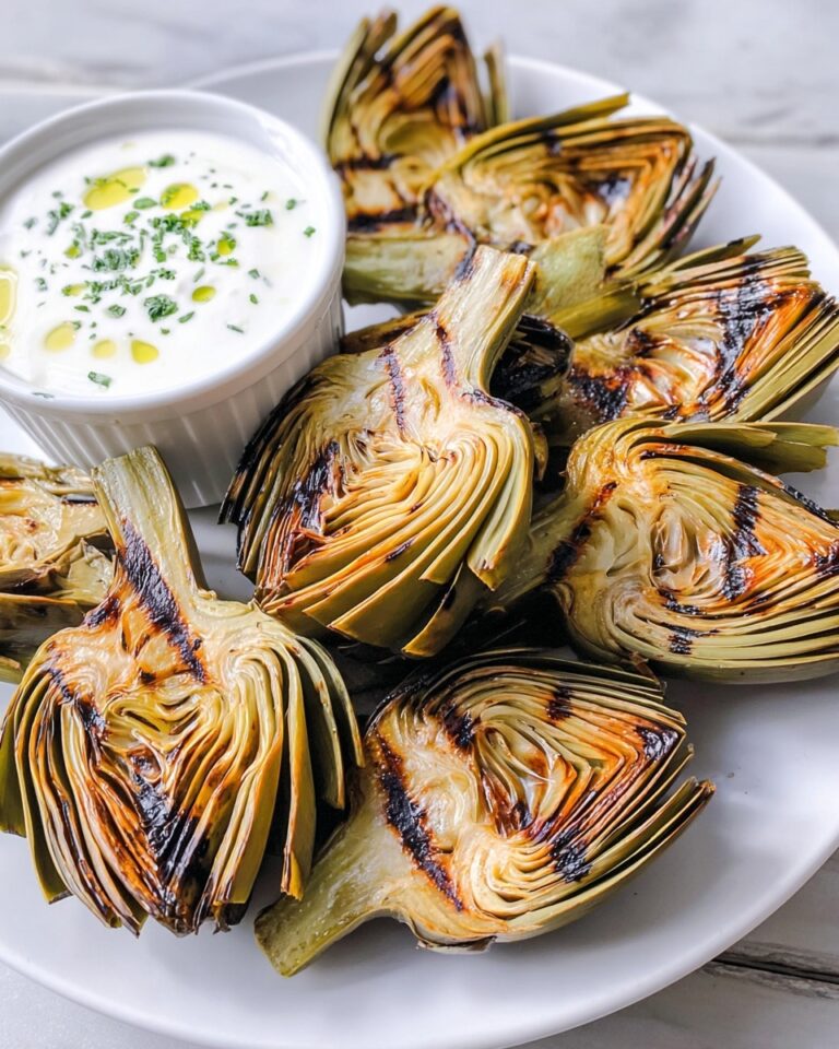 Grilled Artichokes with Garlic Aioli Recipe