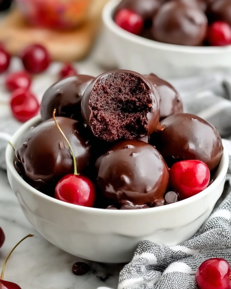 Chocolate Covered Cherry Brownie Bombs Recipe