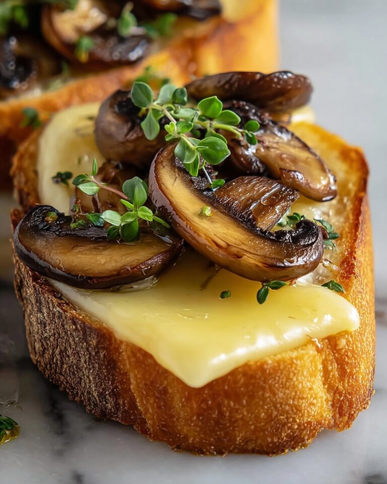 Mushroom and Gruyère Crostini Recipe