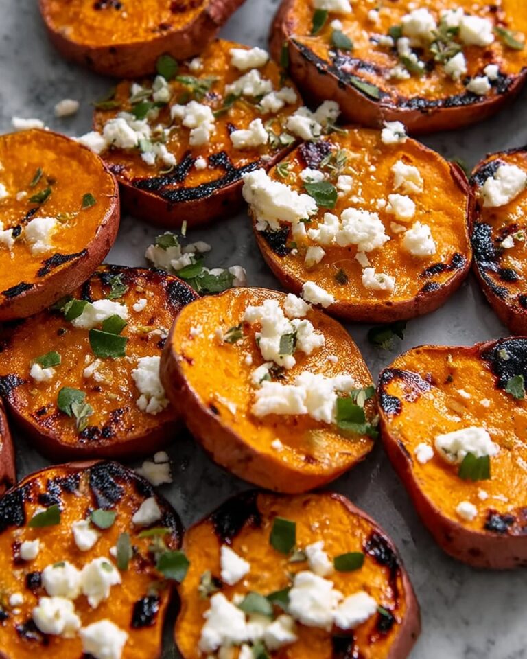 Roasted Sweet Potato Rounds with Honey and Feta Recipe