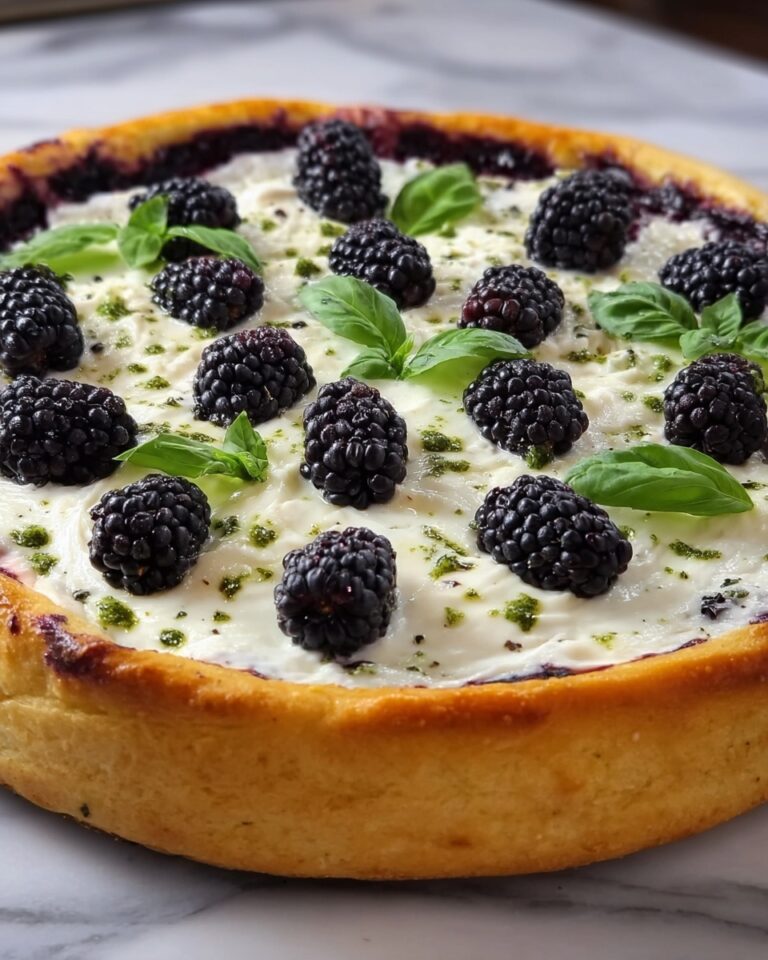 Blackberry Basil Ricotta Pizza Recipe