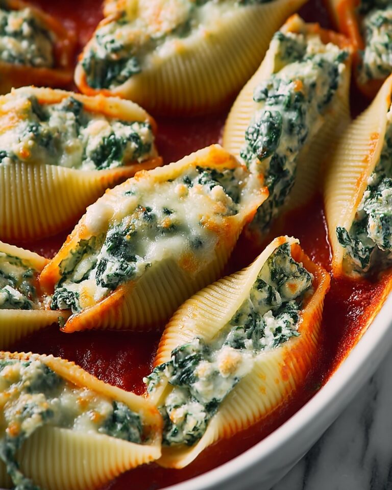 Decadent Spinach-Stuffed Shells Recipe