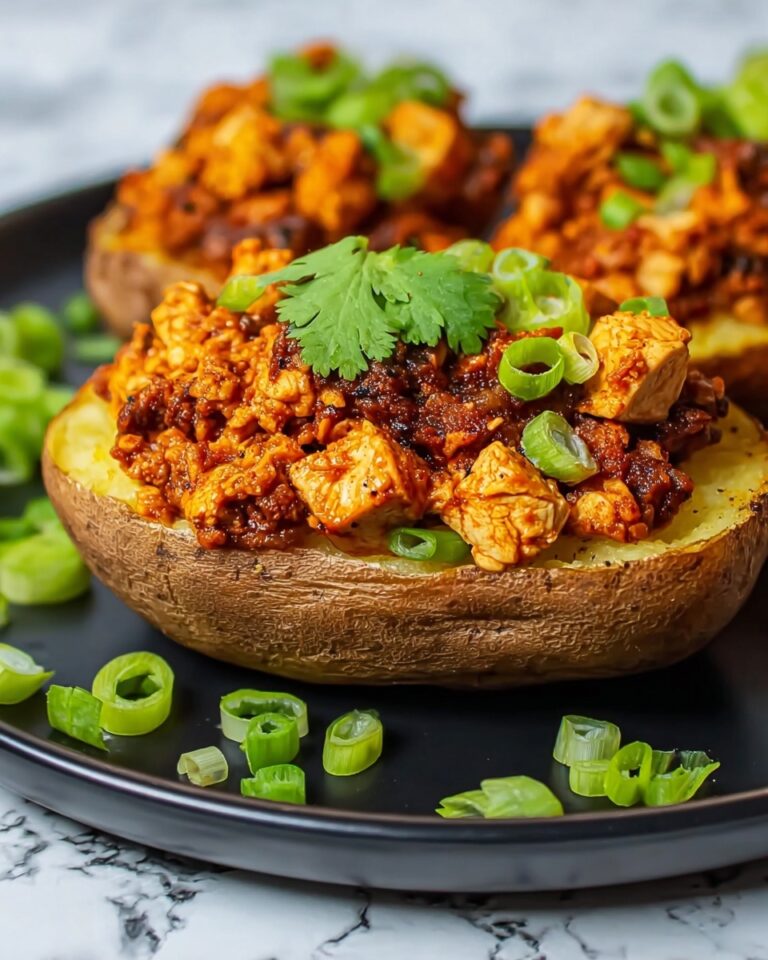Barbecue Tempeh Stuffed Potatoes Recipe