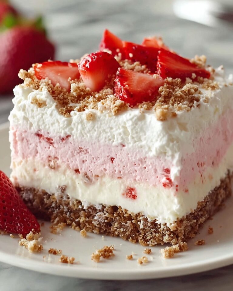 No-Bake Strawberry Crunch Cheesecake Recipe