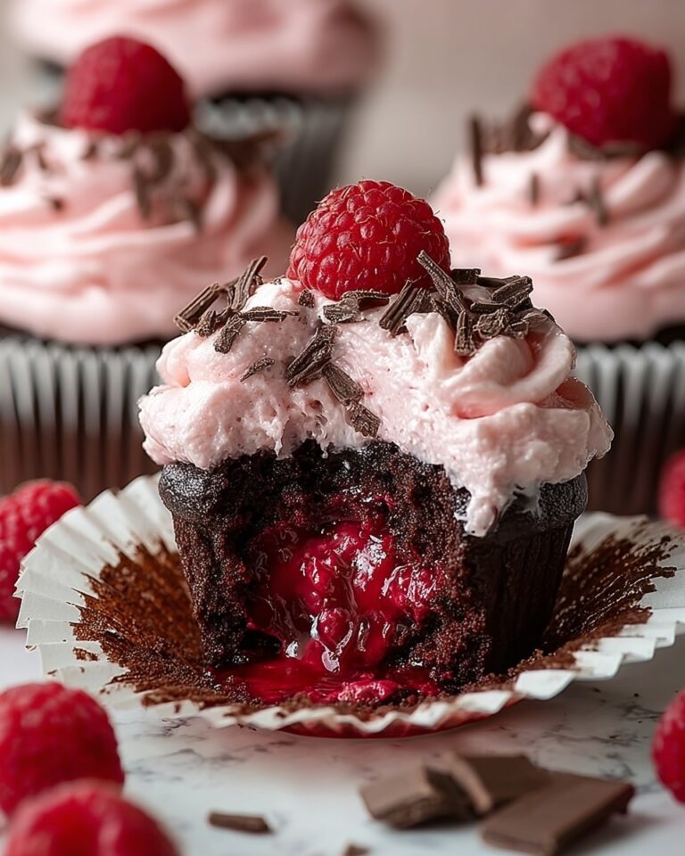 Raspberry Chocolate Lava Cupcakes Recipe