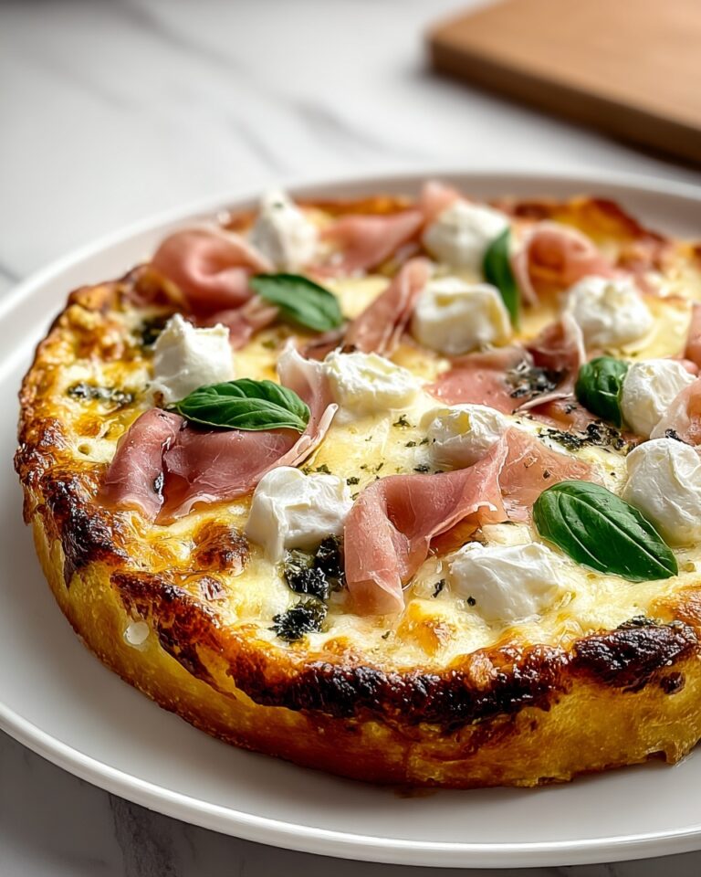 White Pizza with Prosciutto & Hot Honey Recipe