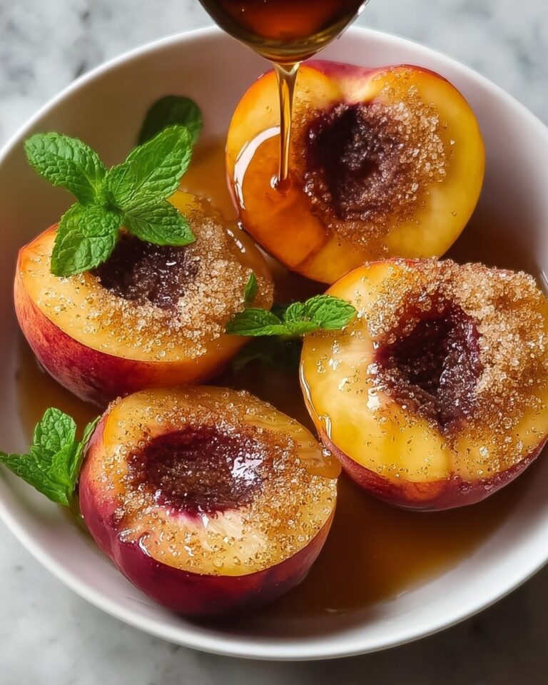 Cinnamon Sugar Baked Peaches Recipe