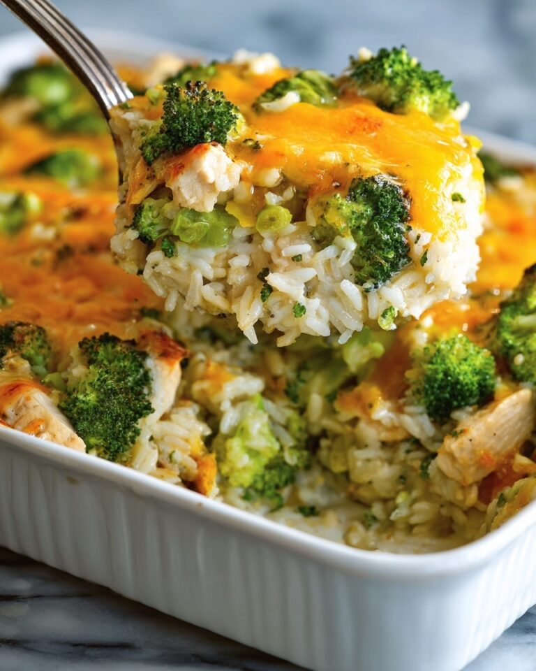 Cheesy Broccoli Chicken and Rice Casserole Recipe