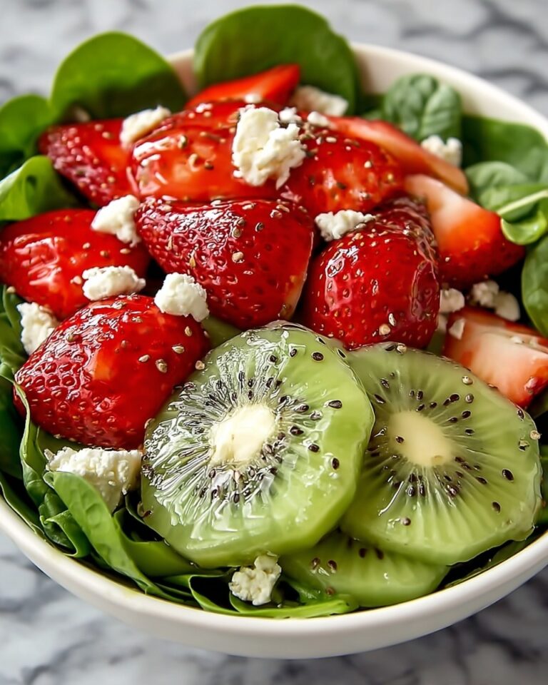 Strawberry Kiwi and Spinach Salad Recipe