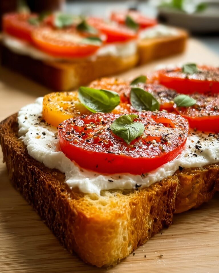 Ricotta and Cherry Tomato Sourdough Toast Recipe