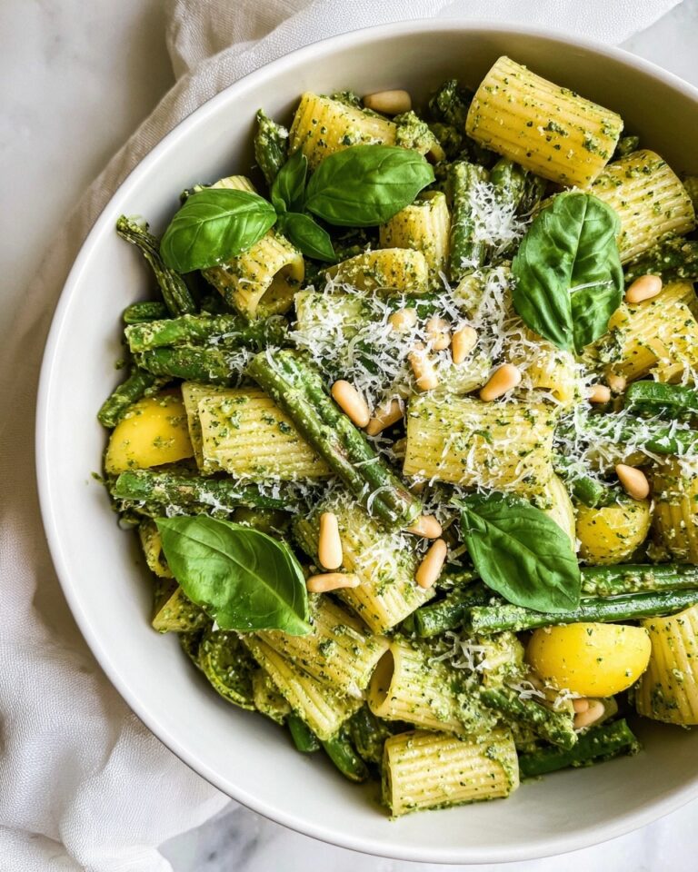 Pesto Pasta with Potatoes and Green Beans Recipe