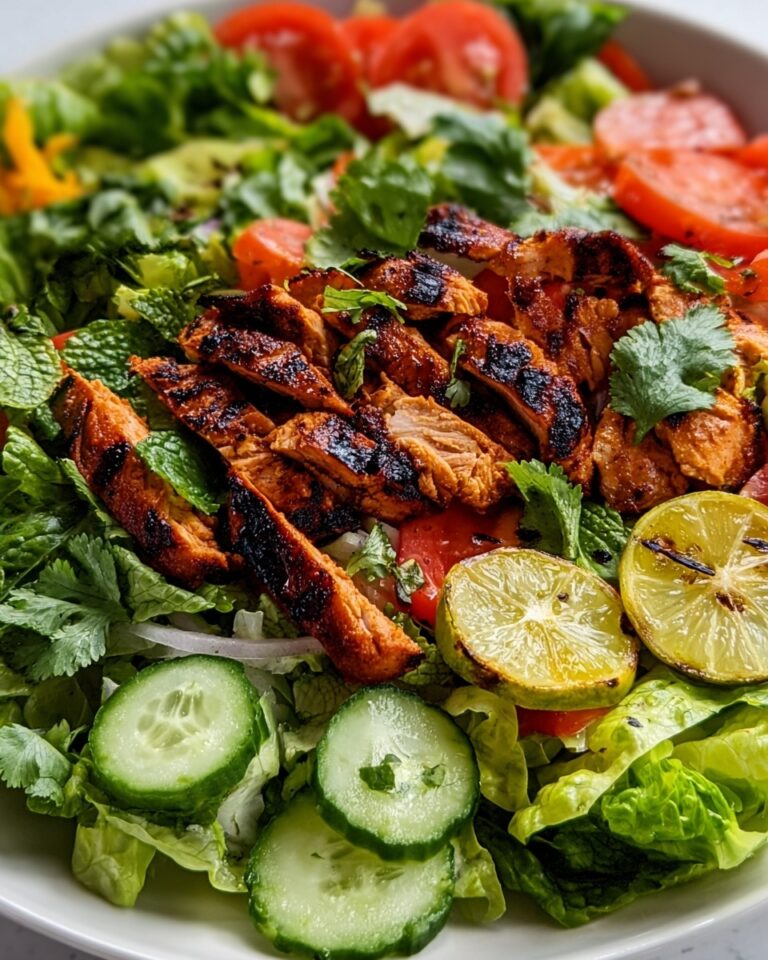 Grilled Chili Lime Chicken Fajita Salad Recipe