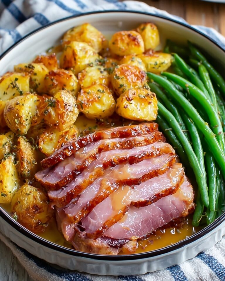 Crockpot Ham, Green Beans, and Potatoes Recipe