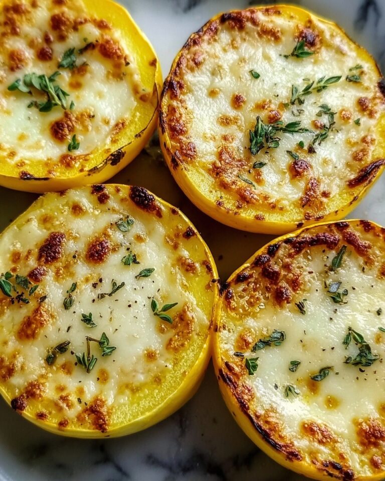 Cheesy Baked Squash Rounds Recipe