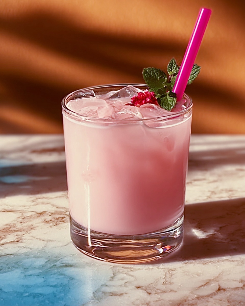 Aldi DIY Pink Drink with Strawberry and Green Tea Recipe - Recipe Image