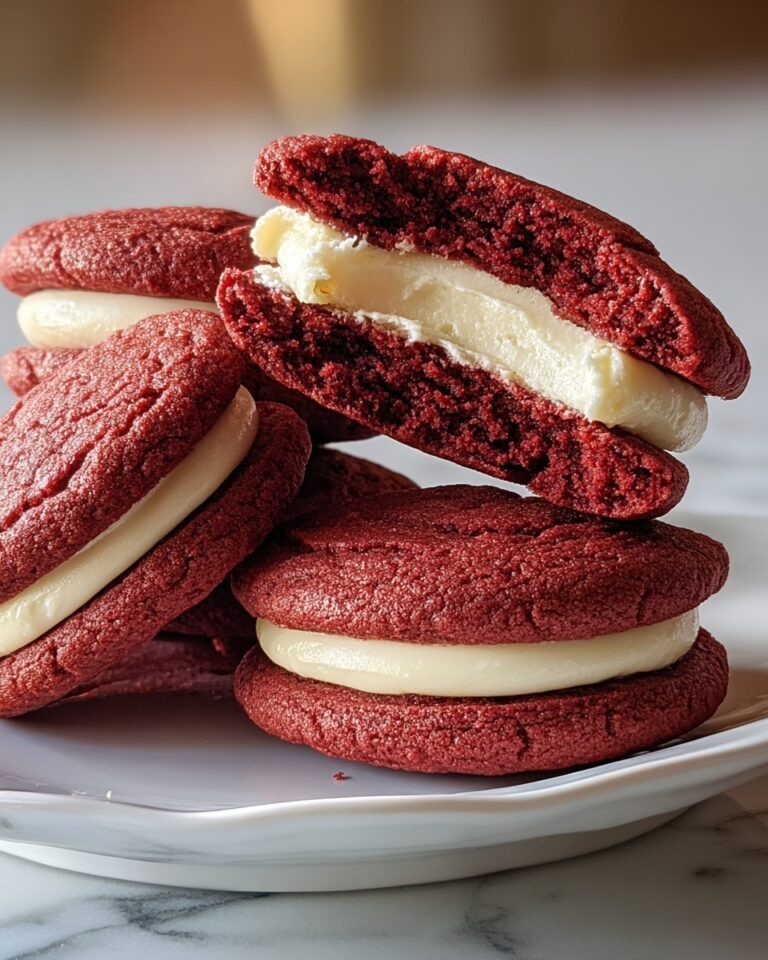 Luscious Red Velvet Cookies with a Creamy Cheesecake Surprise Recipe
