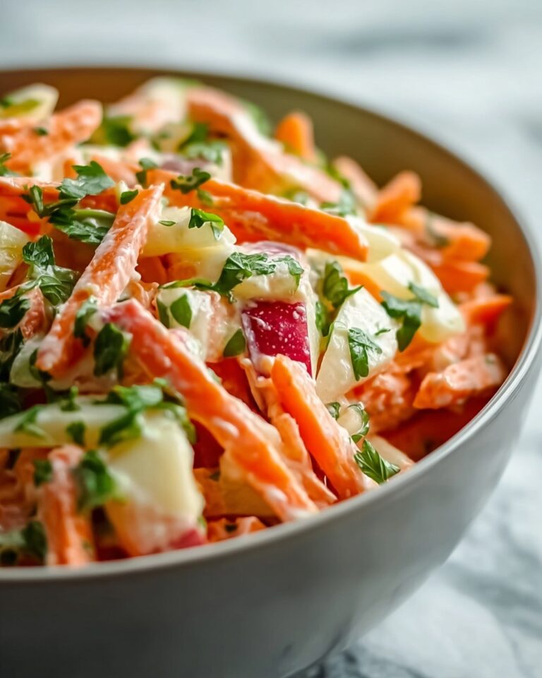 Crunchy Apple & Carrot Salad with Creamy Citrus Dressing Recipe
