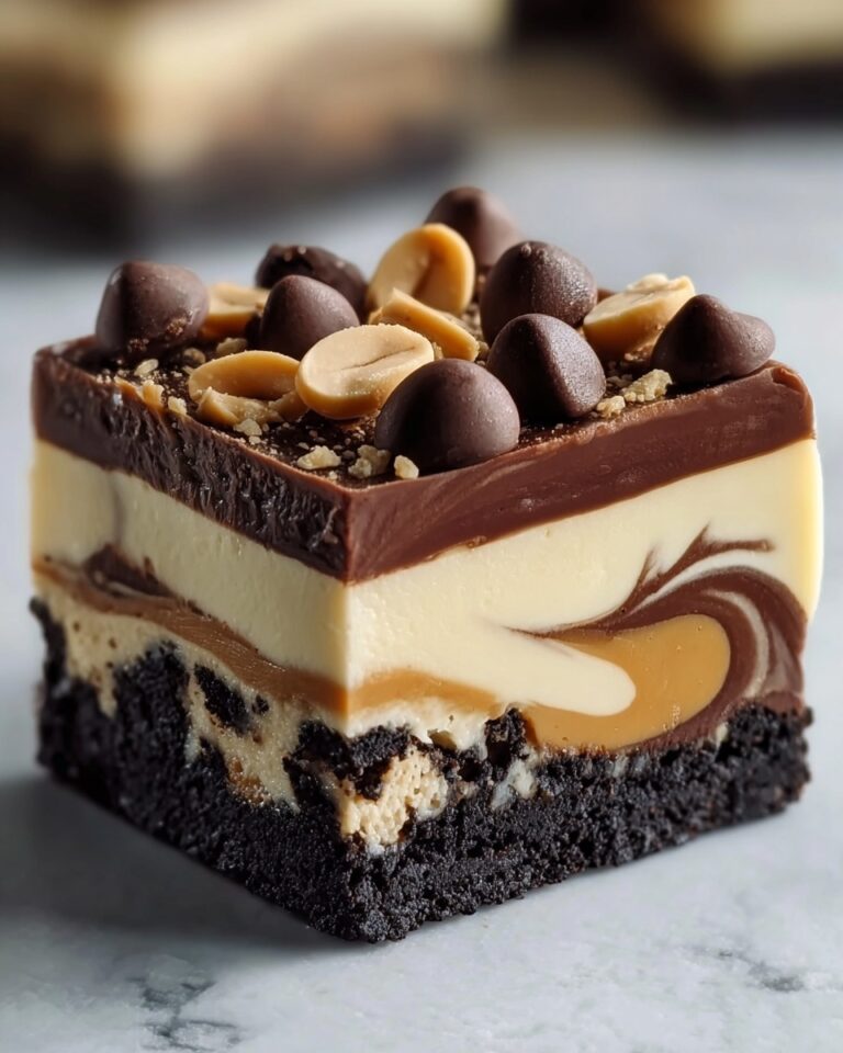 Chocolate Peanut Butter Cheesecake Bars Recipe