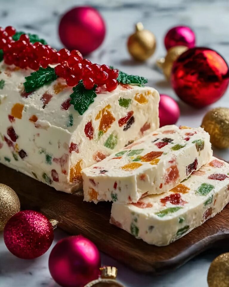 Festive Holiday Antipasto Cream Cheese Log Recipe