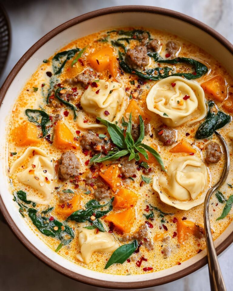 Creamy Sausage Tortellini Soup Recipe