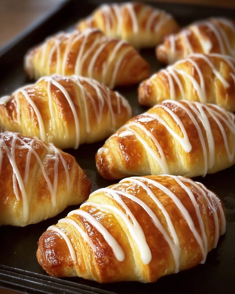 Pumpkin Pie Crescents with Maple Glaze Recipe
