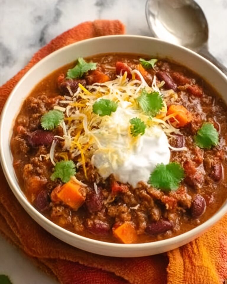 Three-Bean Sweet Potato Chili Recipe