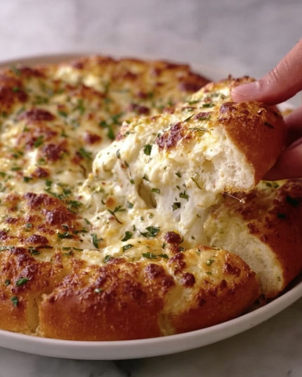 Baked Garlic Bread Dip Recipe - Recipe Image