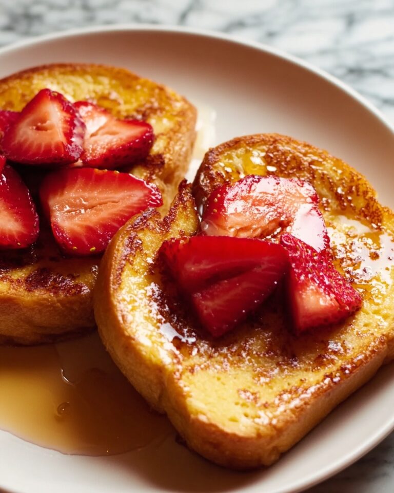 Creamy Strawberry Cheesecake Stuffed French Toast Recipe