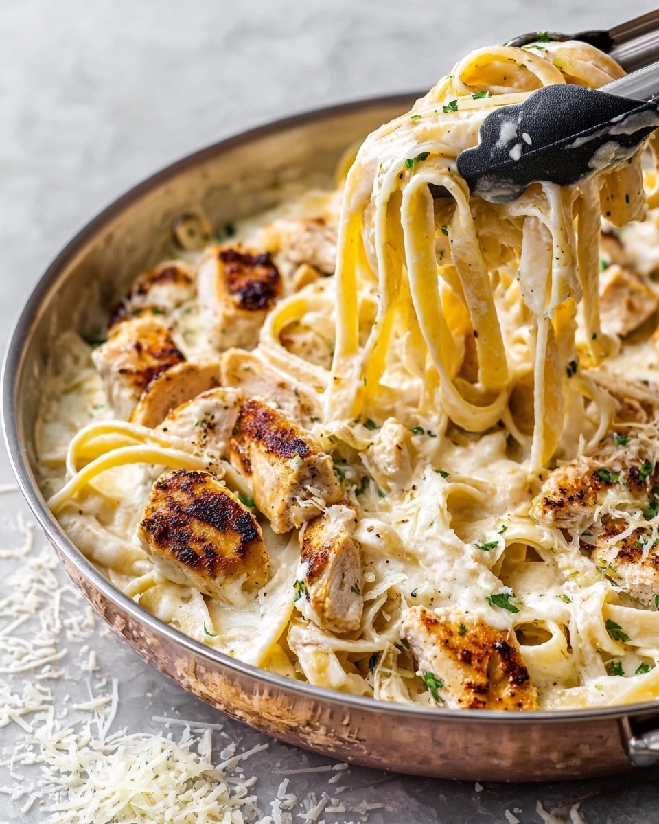Creamy Chicken Fettuccine Alfredo Recipe - Recipe Image