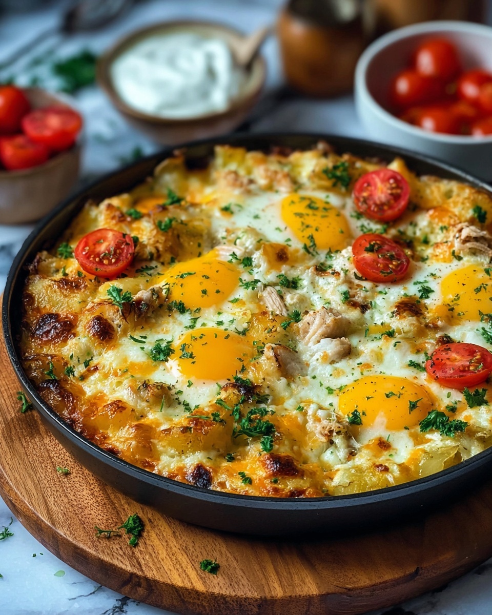 Hashbrown Breakfast Casserole with Sausage, Cheese, and Bell Peppers Recipe - Recipe Image