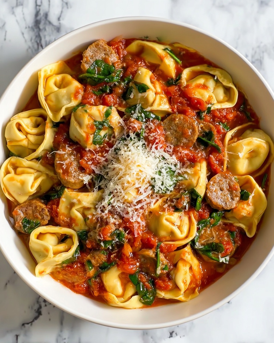 One Pan Tortellini with Sausage Recipe - Recipe Image