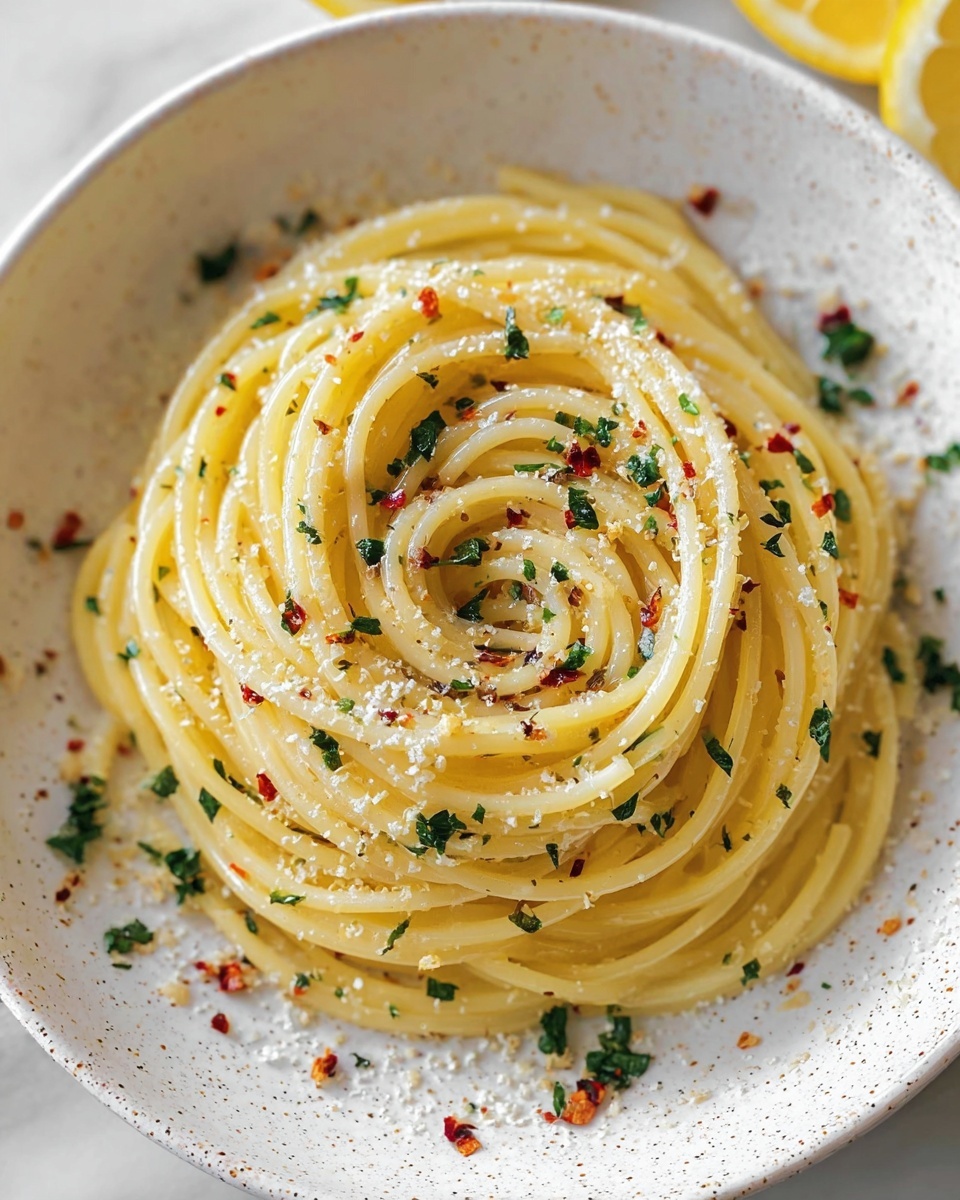Lemon Garlic Butter Pasta Recipe - Recipe Image