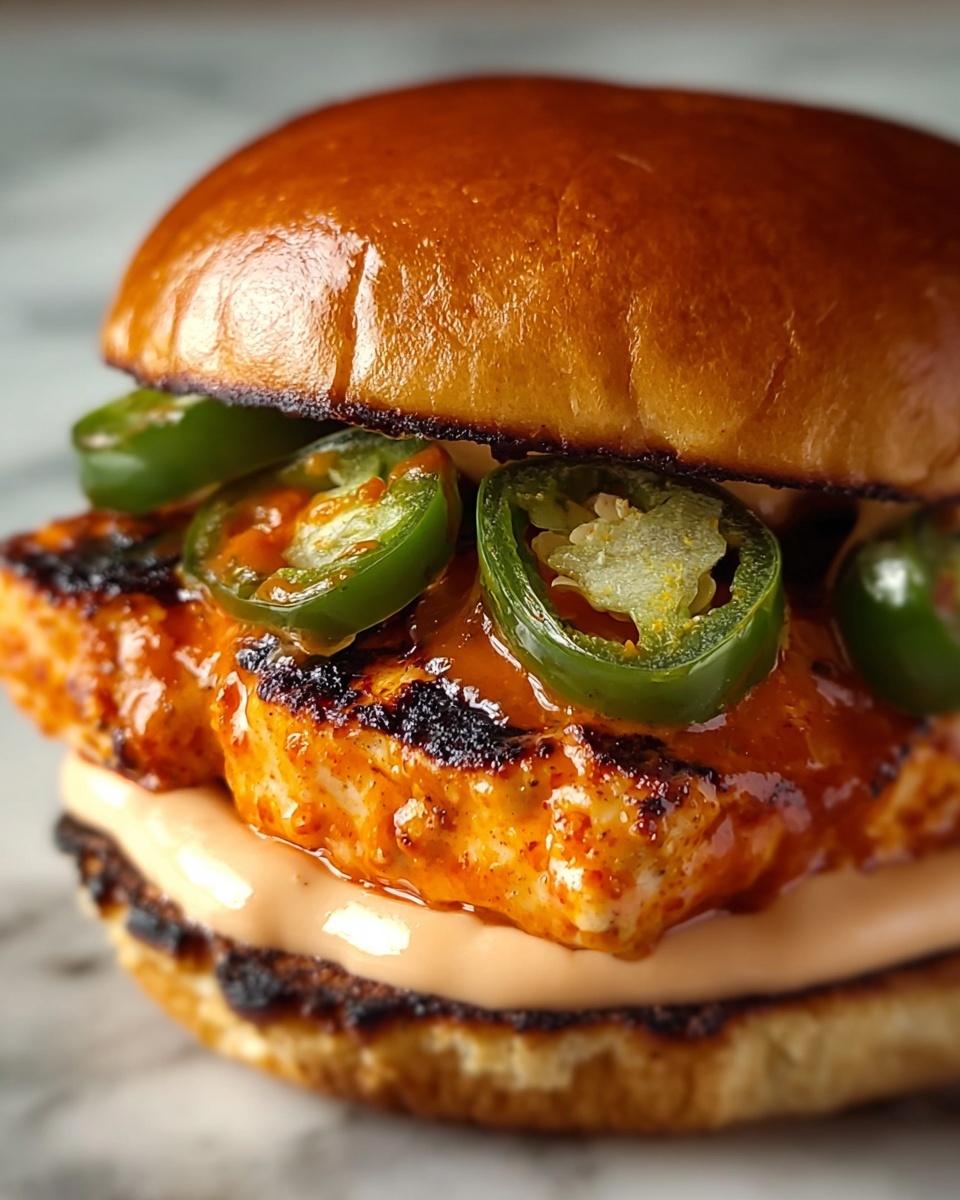 Buffalo Chicken Jalapeño Burger Recipe - Recipe Image